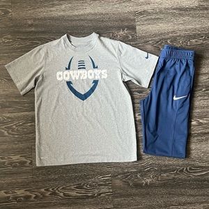 *SET*Nike licensed Cowboys Shirt & Nike pants(youth L)
